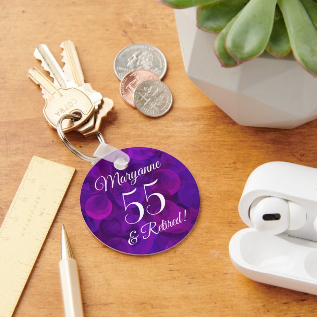 Chaveiro Roxo 55 Elegante e aposentadoria (Mesa)