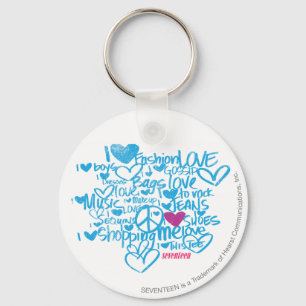 Chaveiro Roxo/Aqua dos grafites