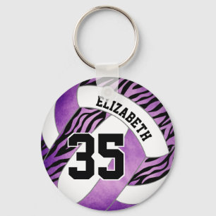 Chaveiro roxo com zebra estende sotaque garotas de voleibol