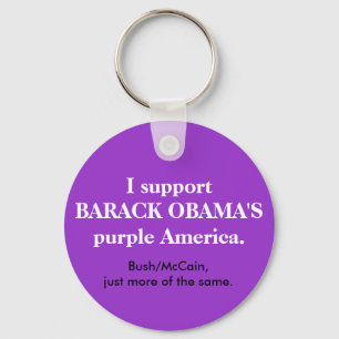Chaveiro roxo da América de Barack Obama