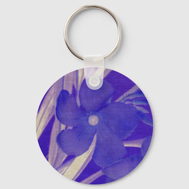 Chaveiro roxo da flor (Frente)