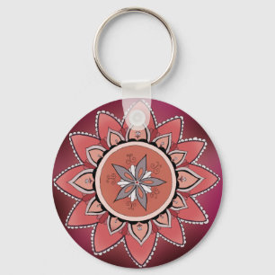 Chaveiro roxo da mandala
