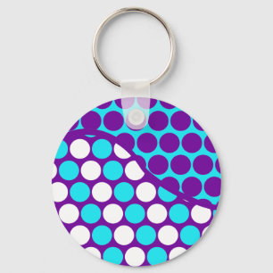 Chaveiro Roxo do divertimento e teste padrão de onda das
