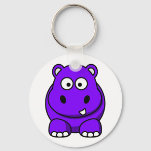 Chaveiro Roxo do hipopótamo