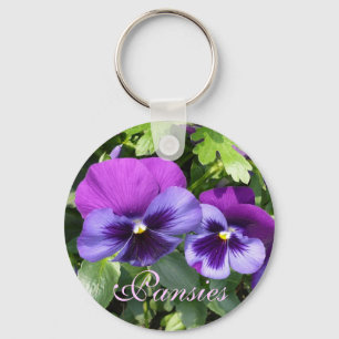 Chaveiro roxo dos Pansies