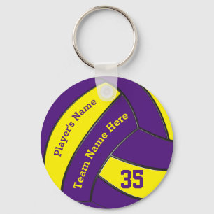 Chaveiro roxo e Dourado do voleibol, PERSONALIZADO