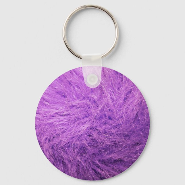 Chaveiro Roxo Lilás Pelo (Frente)