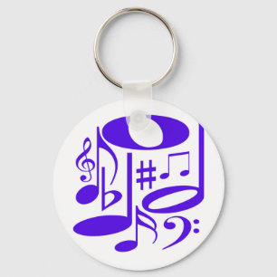 Chaveiro roxo musical