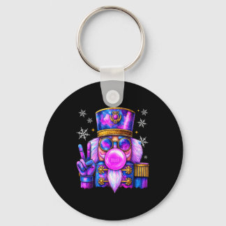 Chaveiro Roxo quebrador de nozes soprando chiclete Natal fo