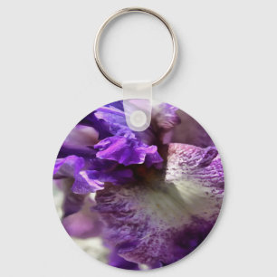 Chaveiro Roxo, Violeta e Mauve Iris Abstrato