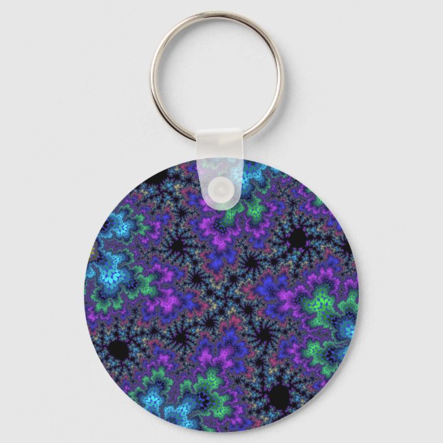 Chaveiro Roxo Watercolor Speckle (Frente)