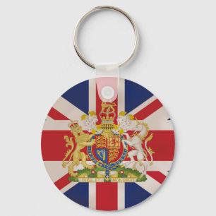 Chaveiro Royal Crest na Union Jack Flag