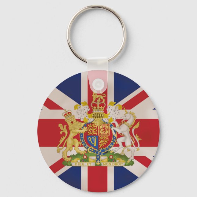 Chaveiro Royal Crest na Union Jack Flag (Frente)