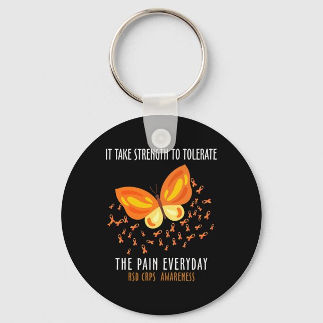 Chaveiro Rsd Crps Conscientização Mês Costume Borboleta Gue (Frente)