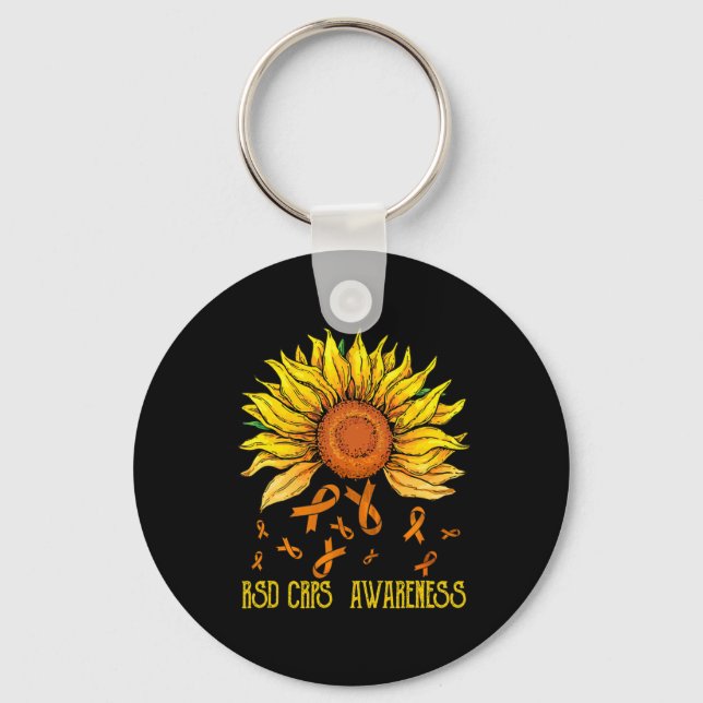 Chaveiro RSD Sensibilização CRPS Girassol (Frente)