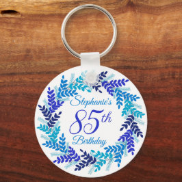 Chaveiro Rua Azul Elegante, 85.o aniversário