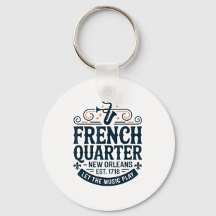 Chaveiro Rua Bourbon French Quarter Nova Orleans Mardi Gr