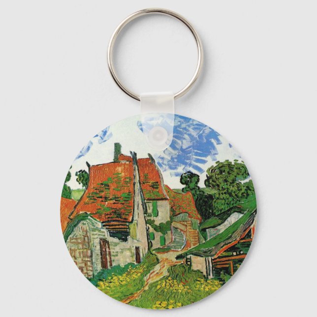 Chaveiro Rua da Aldeia por Vincent van Gogh (Frente)