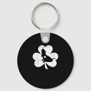 Chaveiro Rua de Cachorro de Caça-Caça-Shamrock Irlandês. Di