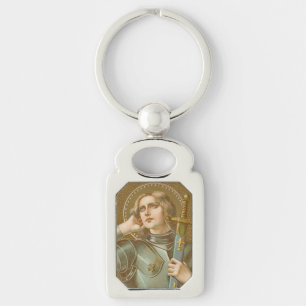Chaveiro Rua. Joan of Arc (JM 28) Retangular Metal
