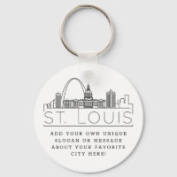Rua Louis Stylizou Skyline | Slogan Personalizado