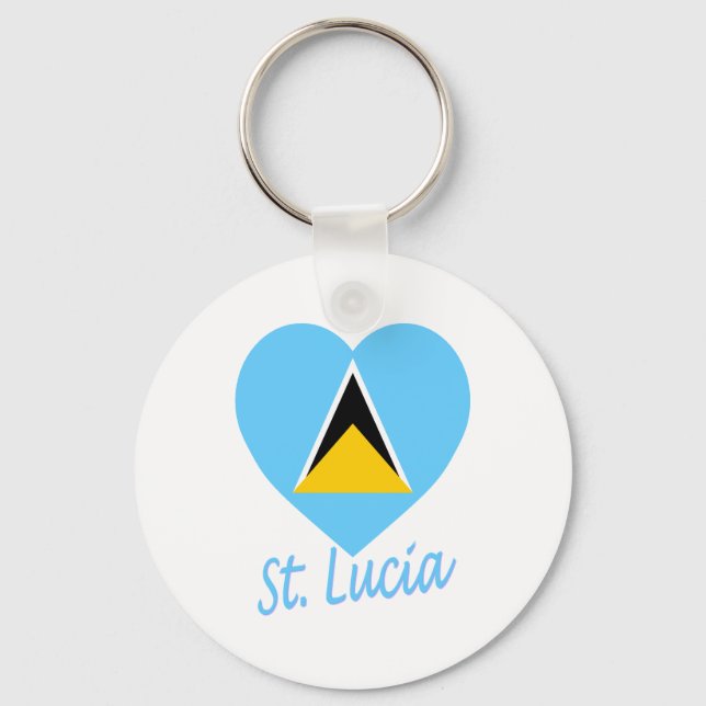 Chaveiro Rua Lucia Flag Heart (Frente)