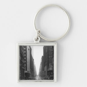 Chaveiro Rua na cidade B&W de NY
