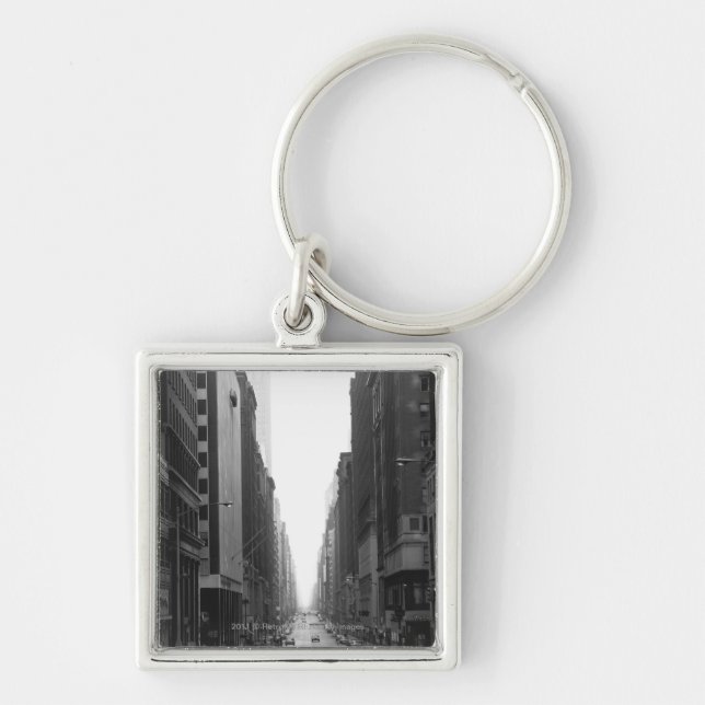 Chaveiro Rua na cidade B&W de NY (Frente)