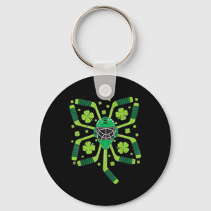 Chaveiro Rua Patrick#39;s Day Ice Hockey Shamrock Clover Bo