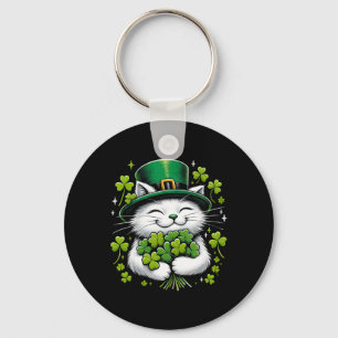 Chaveiro Ruas De Roupa Do Cat Leprechaun. Dia De Patricks M