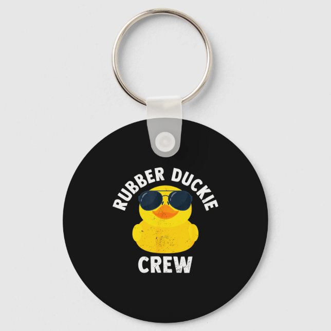 Chaveiro Rubber Duckie Crew Funny Rubber Duck  (Frente)