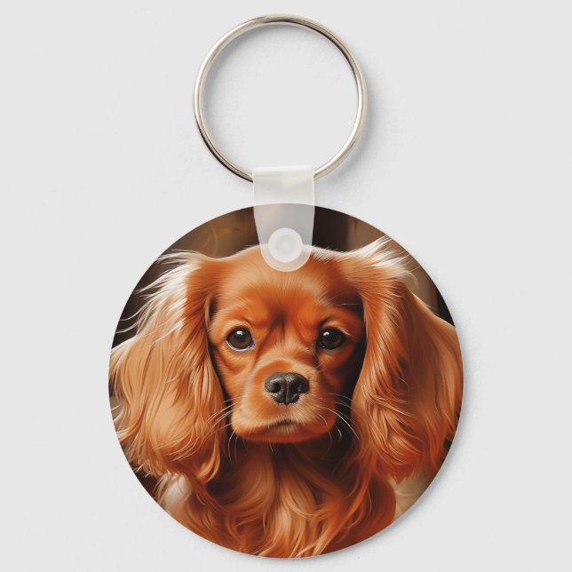 Chaveiro Ruby Cavalier King Charles Spaniel (Frente)