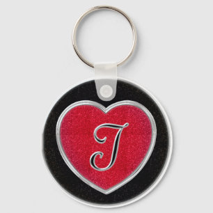 Chaveiro Ruby e Onyx Heart Keychain