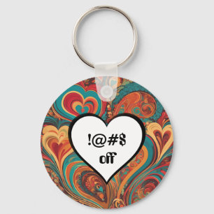 Chaveiro Rude Funny Heart Design !@#$