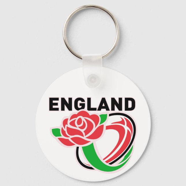 Chaveiro Rugby England Rosa Ball (Frente)