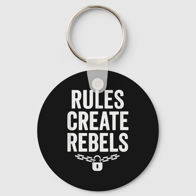Chaveiro Rules Rebels Protest Dom Statement Gift  (Frente)