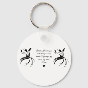 Chaveiro Rumi Namorados Te Amo poesia