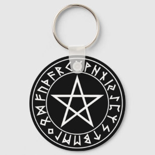chaveiro Rune Pentacle no Blk