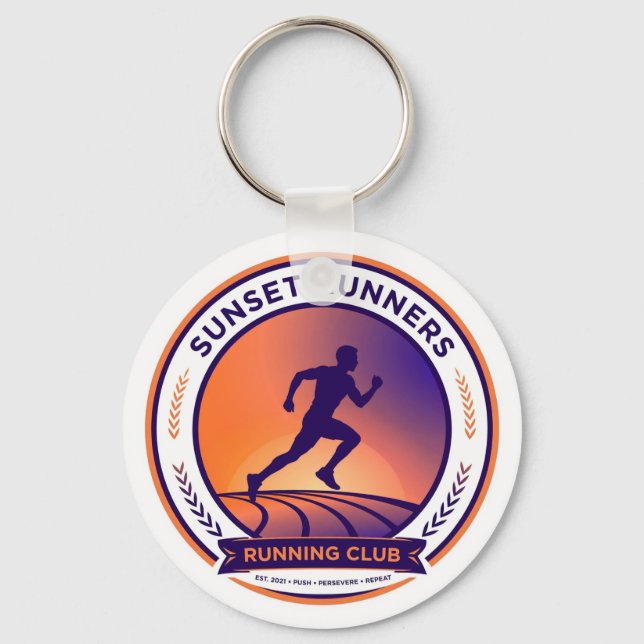 Chaveiro Running Club Sunset Runner Keychain (Frente)