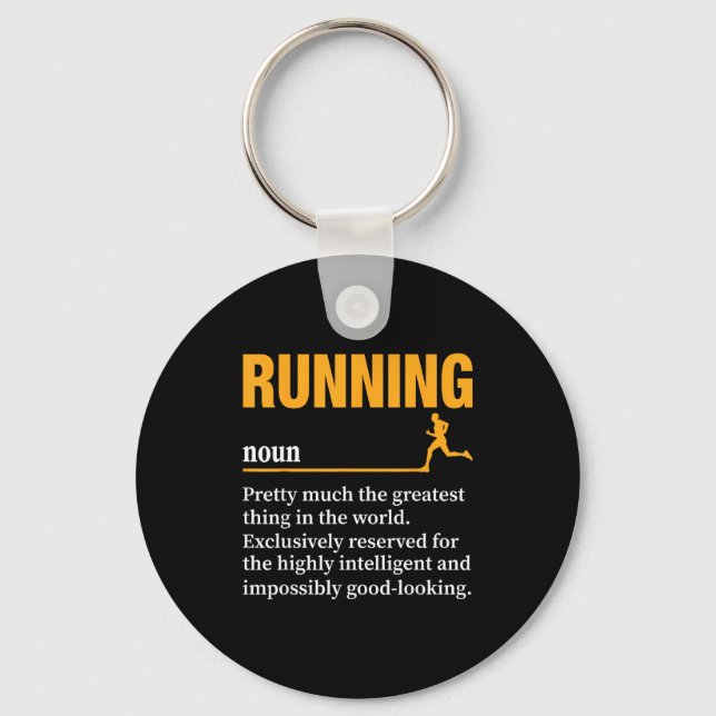 Chaveiro Running Definition Humor Marathon Funny Athlete Ru (Frente)