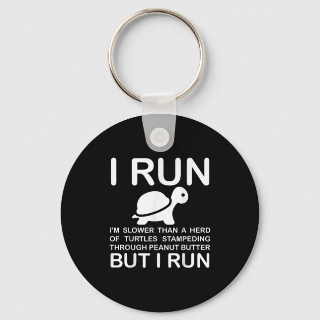 Chaveiro Running Motivation Turtle  (Frente)