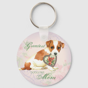 Chaveiro Russell Terrier Heart Mãe