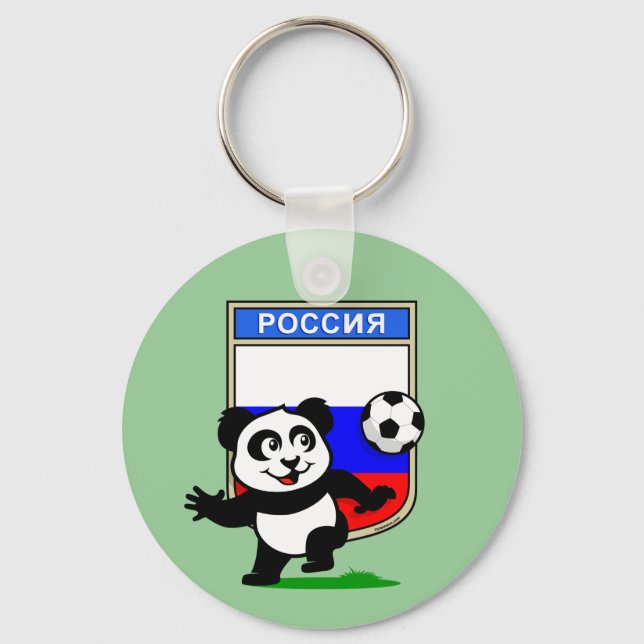 Chaveiro Rússia Futebol Panda (Frente)