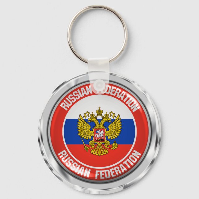 Chaveiro Rússia Round Emblem (Frente)