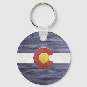 Chaveiro Rustic Colorado Flag
