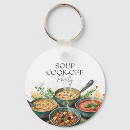Chaveiro Rustic Soup Cook-Off Potluck Party Watercolor