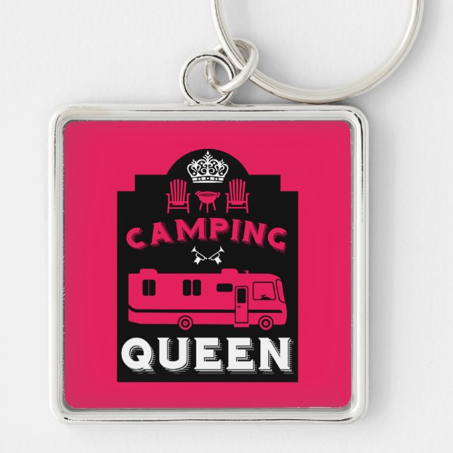 Chaveiro RV Camping Queen USA (Frente)