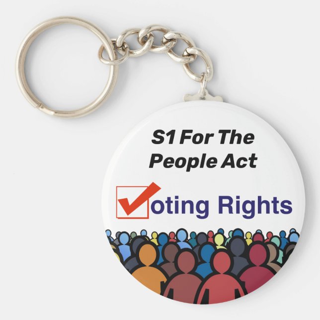 Chaveiro S1 Direitos De Voto Para A Lei Pessoas (Frente)