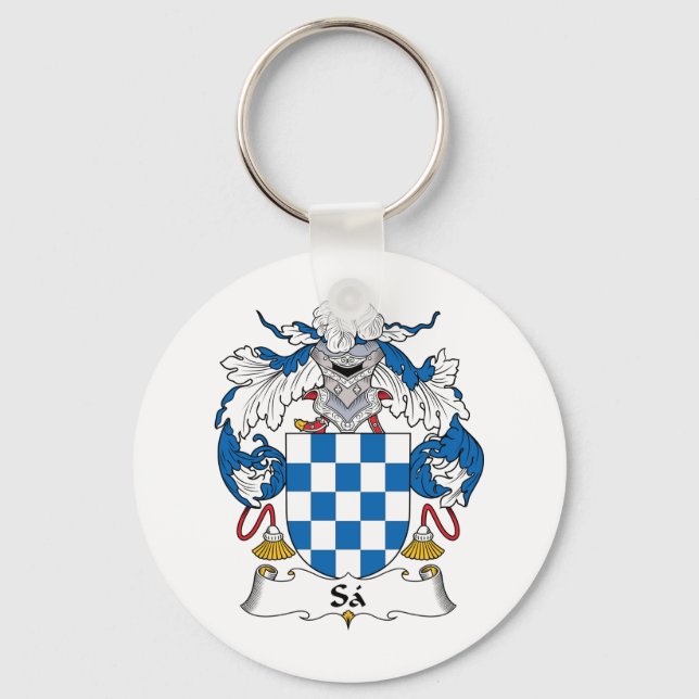 Chaveiro Sa Family Crest (Frente)