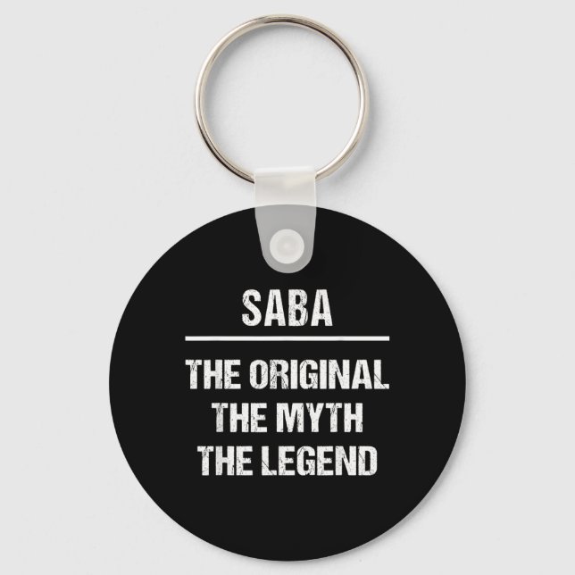 Chaveiro Saba O Nome Original Mito Lenda Hebraico (Frente)